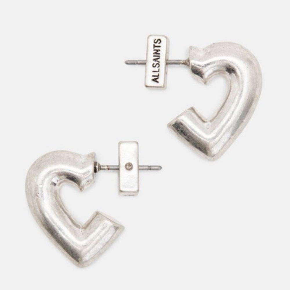 ALLSAINTS Heart Earrings - Picture 4 of 8